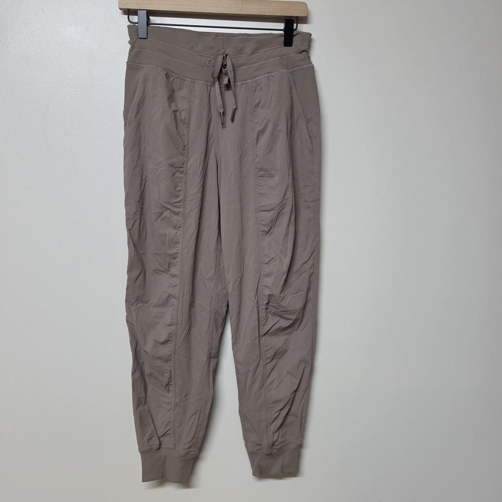 Lululemon Dance Studio Mid-Rise Jogger 7/8 Length 25" SZ 6 Taupetastic LW5ENLS